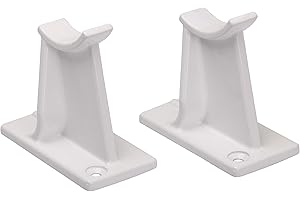 "Valdern" 65 mm Altezza – Coppia di piedini universali tradizionali per radiatore, disponibili in bianco, nero, grigio antracite (bianco)