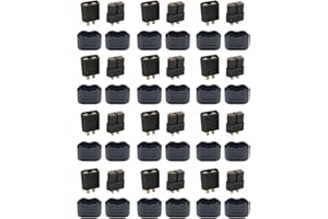 HUAZIZ 12 Paires XT60H Gaine Connecteur Connecteur pour Modèle RC et Plus(12 pcs XT60H Connecteur Mâle + 12 pcs XT60H Connecteur Femelle),XT60 Connector Power Battery Plugs
