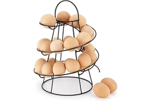 GENERIC Spiral Egg Skelter Dispenser Rack Metal Storage Holder Display Countertop,Space-Saving Storage In The Kitchen