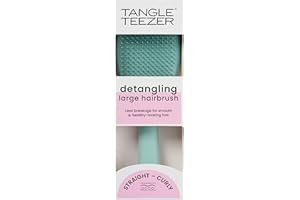 Tangle Teezer Large Ultimate Detangler Hairbrush - For Wet & Dry Hair - Detangling Brush for Thick, Curly & Long Hair - Two-Tiered Teeth Reduce Breakage & Eliminate Knots - Large Paddle - Marine Teal