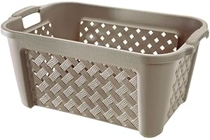 Tontarelli Cesta Biancheria Arianna Senza Coperchio lt35 Beige Riordino Lavanderia