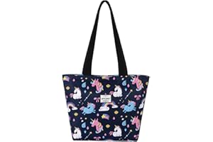 HAWEE Donna Borsa Tote con Zip Grande Borsa a Tracolla Casual Borsa a Mano Moda Borsa a Spalla Impermeabile Borsa della Spesa Leggera Borsetta per Quotidiano Vita Scuola Lavoro Spiaggia
