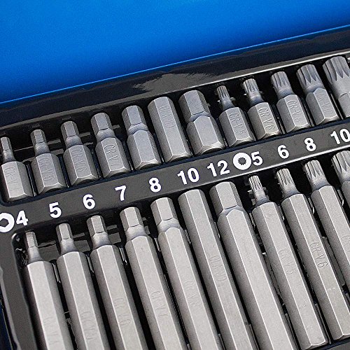 41 teiliger Bitsatz Vielzahn Torx Innen Inbus Nuss Nüsse Steck Werkzeug Bit Set - 2