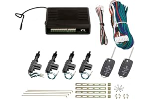 ‎LLCTOOLS Zentralverriegelung, Komplett Set, 4-türig, incl. 2 Klappschlüssel mit Funk, 4 Stellmotoren