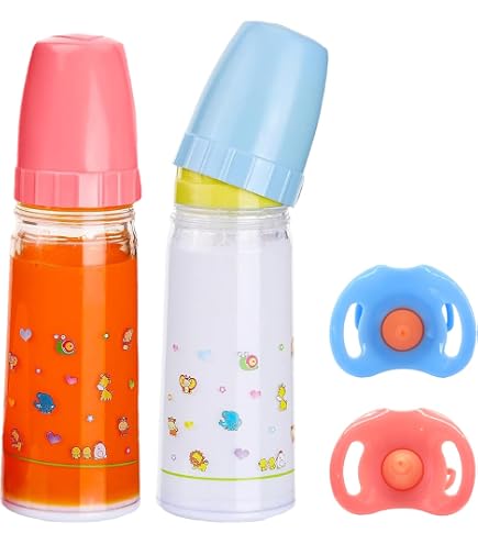 Set De Biberons Magiques Pour Poupées – 3 Pièces – Lait Qui Disparaît – Simulation D'Alimentation – Dès 3 Ans