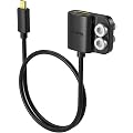 SMALLRIG Câble de données ultra-fin Micro pour HDMI vers HDMI standard 4K 60 Hz avec deux vis 1/4"-20 pour cage d'appareil photo L-Bracket, pour Sony A7R IV A7III pour Fujifilm X-T3 – 6125