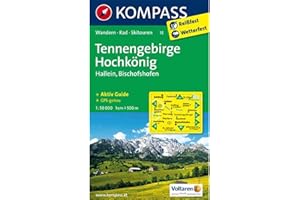 Tennengebirge - Hochkönig - Hallein - Bischofshofen: Wanderkarte mit Aktiv Guide, alpinen Skirouten und Radrouten. GPS-genau. 1:50000 (KOMPASS Wanderkarte, Band 15)