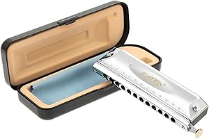 East top Professional Armónica cromática de 12 agujeros y 48 tonos en C, instrumento de armónica cromática de 12 agujeros con estuche para adultos, jugadores profesionales y estudiantes