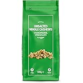 by Amazon Whole Cashew Nuts Unsalted, 500g