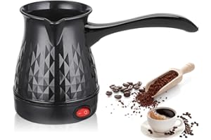 DASIAUTOEM Elektrische Kaffeekanne, 500ML Türkischer Kaffeekocher, Mokka Kaffeekanne, Espressokanne, Portable Kaffeekocher Haus Büro Reisen Hotel