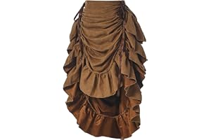 GRACEART Damer steampunk kjol piratkjol hög låg kjol