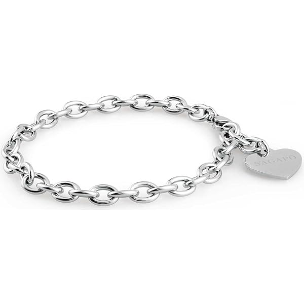 Bracciale Donna S'Agapò Con Ciondolo Quadrifoglio - Acciaio 316L, Collezione Happy - Foto 7