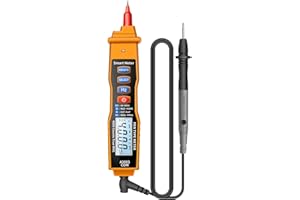 DEWIN Multimeter Pióra A3003 - Cyfrowy Miernik Długopisu, Tester Napięcia AC DC, Ciągłości i Elektryczny z NCV (Żółty)