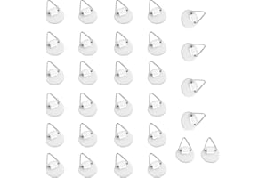 30 Pièces Crochet Adhésif Tableau, Accroche Tableau Adhesif, Accroche Assiette Murale, Porte Assiette Murale, Crochet Adhesif Mural Tableau, Supports d'Assiettes pour Murs Petits