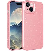 Coverzone Apple iPhone 15 ile uyumlu Z-Jelly Kılıf Kamera Korumalı Simli Işılıtılı Renkli Parlak Silikon Kapak-A&ccedil;ık Pembe