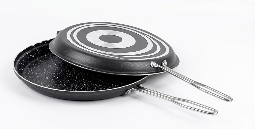 Çarşıbu Çift Taraflı Granit İkiz Balık Tavası - Granit Yanmaz Yapışmaz Börek, Katmer, Gözleme ve Hamsi 32 Cm Tava
