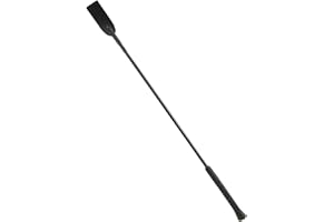 Snowbee Horse and Pony Riding Whip, Black – High-Quality Equestrian Horse Riding Whip With Rubber Handle, Nylon Thread Shaft and U Shaped Leather Keeper - Size 65cm