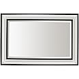 Select Mirrors Stanton 60x90cm Beaded Bevelled Framed Living Room Wall Mirror (Black, 60x90cm)