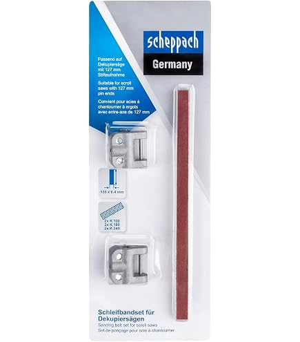 Jeu D'Outils 64 Pièces Scheppach | Accessoires Pour Scie à Chantourner DECO FLEX SL Et DECO MAX - Boîte Plastique
