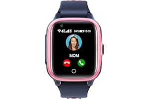 KROSTMING Smartwatch Bambini GPS 4G con WiFi Videochiamata SOS Camera Impermeabile Messaggio Sveglia Cronometro Modalità Classe Lettore Musicale Notifica Vibrazione Regalo per Ragazzi e Ragazze