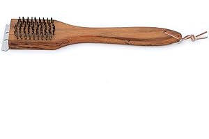 Kyto Brosse de nettoyage pour barbecue - Manche en bois - 31 cm