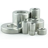Eisenwaren2000 | M10 Distanzhülse aus Alu - Ø außen: 15 mm; Ø innen: 10,5 mm; Länge: 2 mm - (10 Stück) Abstandshalter…
