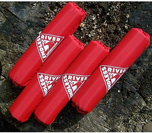 Endless River Canoe Roof Rack Pads Red
