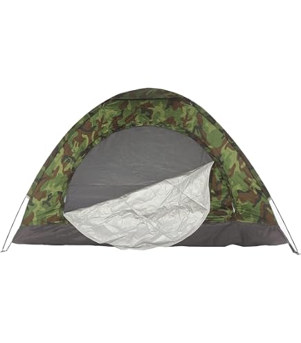 Homgoday Zelt für 2 Personen, wasserdicht, Camouflage, Igluzelt, Outdoor- Zelt für 2-4 Personen Sport & Freizeit