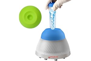 PRECIPETTE Vortex Shaker 5000rpm Mini Vortex Paint Mixer with 2 Silicone Cap Mixer for Lab, Model Acrylic Paints, with UK plug