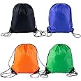 4PCS Drawstring Bags Drawstring Gym Bag Drawstring Sports Bag Waterproof Scratch Resistant Bag for Men & Women Pack Suitable for School Travel Beach and Various Activities