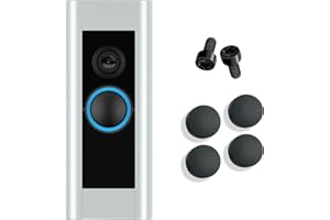 ALLICAVER Türklingel-Pro-Tasten-Ersatz, mit 4 Türklingel-Pro-Tasten/2 Schrauben, Video-Türklingel-Tasten, kompatibel mit Doorbell Pro, Reparatur von gebrochenen gebrochenen Tasten (schwarz)