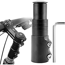 Rehausseur De Guidon VTT Potence Vélo Réglable ±60° - 31.8mm X 120mm - Aluminium - Pour VTT, Route, BMX - Avec Clés Allen Potence Riser 31.8mm