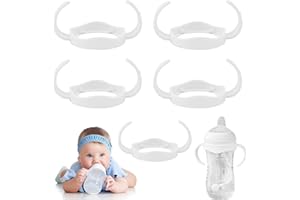 SUNJULY Pack of 5 Bottle Handles Compatible with Avent and Trainer Bottles - Baby Feeding Essentials