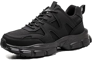 AUXDIQ Safety Trainers Women's Steel Toe Cap Trainers Lightweight Safety Shoes for Women Breathable Work Boots