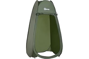 OUTSUNNY Tente de Douche Pliable Pop-up Automatique instantanée Cabinet de Changement Camping Polyester