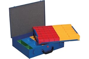 ALLIT ALIT 454124 Cabina hardware in metallo con compartimento rimovibile 59 poco profondo, blu