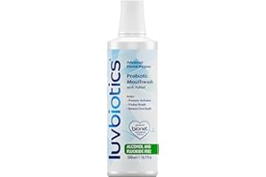 Luv Biotics Alcohol & Fluoride Free Mouthwash with Oral Probiotics, Xylitol for Fresh Breath, Gum Health & Oral Microbiome Support-500ml