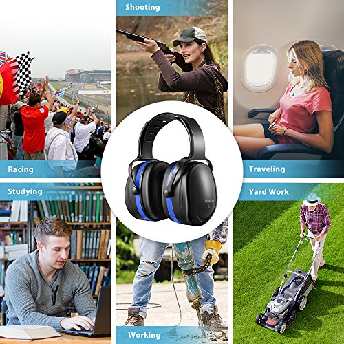 Ohrenschützer, AVANTEK Sicherheits Kapselgehörschützer für Schießsport, Schlafen und Jagen, Verstellbarer Kopfbügel- und Scharfschuss-Ohrschutz, Geeignet für Erwachsene und Kinder - 5