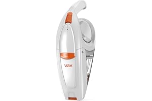 Vax Gator Cordless Handheld Vacuum Cleaner | Lightweight, Quick Cleaning | Built-in Crevice Tool - H85-GA-B10, 0.3 Litre, White and Orange