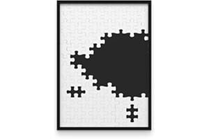 WIETRE Puzzle Rahmen 50x70 cm passend für Ravensburger 1000 (schwarz) Alurahmen