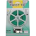 Evaluemart Plastic Twist Tie Wire Spool with Cutter for Garden Yard Plant 50 Meter Multipurpose Bag Packing & Cable Twist Tie (Green)