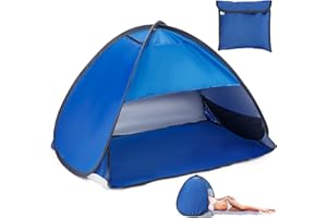 zerotop Mini Tenda Parasole da Spiaggia Pop Up Beach, Protezione dai Raggi UV, Istantanea con custodia per esterni, leggera Impermeabile per Poggiatesta per Campeggio all'aperto e viaggi