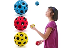 KONIPL 3PCS Astro Jump Ball,Astro Jump Ball Original,Hohe Bounce-Loch-Ball Mondball Lavaball,Knallendes Geräusch Machen Mini Bouncing Ball Toy,Jumpball für Kinder Im Freien,Bouncy Balls for Kids Party Gift