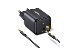UGREEN Hi-Res LDAC Bluetooth-adapter, Plug and Play 6.0 Bluetooth-mottagare, 3,5 mm AUX-adapter för stereosystem, förstärkare och högtalare, 10 m räckvidd med låg latens