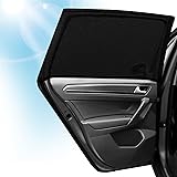 CaiTang 2 Pezzi Tendine Parasole Auto Bambini, Parasole Auto Bambini Block Raggi UV Anti-Zanzara Protegge Bambini e Animali,U