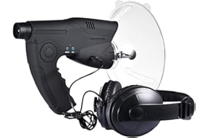 FANCYLAND Microfono direzionale per vaschette paraboliche, amplificatore acustico, telescopico, 8 volte per l'ascolto di uccelli, volatili, caccia, pesca