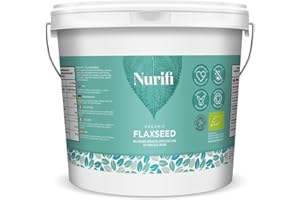 1KG Organic Flaxseed/Linseed - by Nurifi - Certified Organic Grade - Raw, Non-GMO, High in Fibre