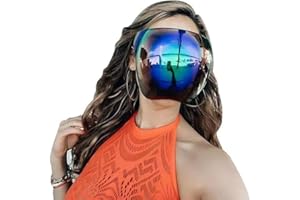 FCHMY Lunettes à visière, Lunettes de Soleil Anti-buée, Lunettes de Soleil de Protection faciale, Protection intégrale à visière, Lunettes à visière Protection faciale, UV400, réutilisable