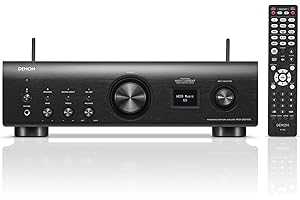 DENON Amplificador PMA-900HNE Hi-Fi, Amplificador estéreo con HEOS Integrado, 2 x 85 W, preamplificador Phono Integrado, Certificado Hi-Res, AirPlay 2, Bluetooth, Negro