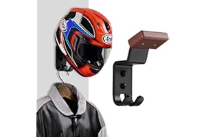 Bncxdc Universal Helmet Stand and Holder With Hook - Wall Mount for Motorbike, Rugby, Baseball and Hats